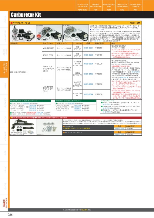 2021-2022 Vol.31 TAKEGAWA PARTS CARALOG