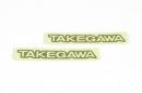 TAKEGAWAステッカー(金文字)