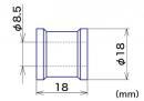 内径8mmカラー(アルミ製)