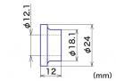 内径12mmカラー(アルミ製)