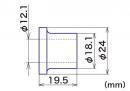 内径12mmカラー(アルミ製)