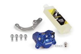 アルミビレット2POTキャリパーフロントセット(ブルー)