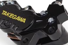 アルミビレット4POTキャリパー(右用　ブラック)