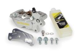 アルミビレット4POTキャリパーフロントセット(シルバー)