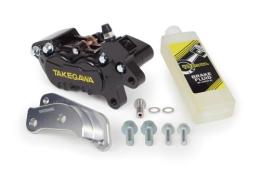 アルミビレット4POTキャリパーフロントセット(ブラック)