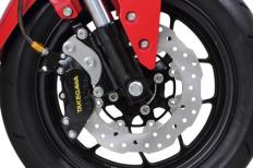 アルミビレット4POTキャリパーフロントセット(ブラック)