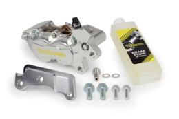 アルミビレット4POTキャリパーフロントセット(シルバー)