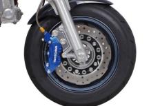 アルミビレット4POTキャリパーフロントセット(ブルー)