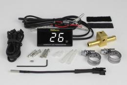 コンパクトLEDサーモメーター　油温計アダプターΦ8付きセット